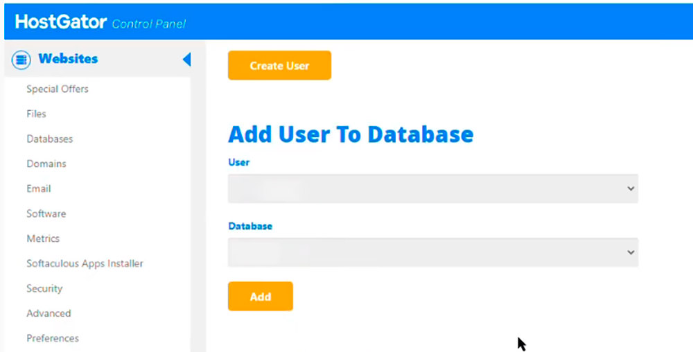 Linking user to database