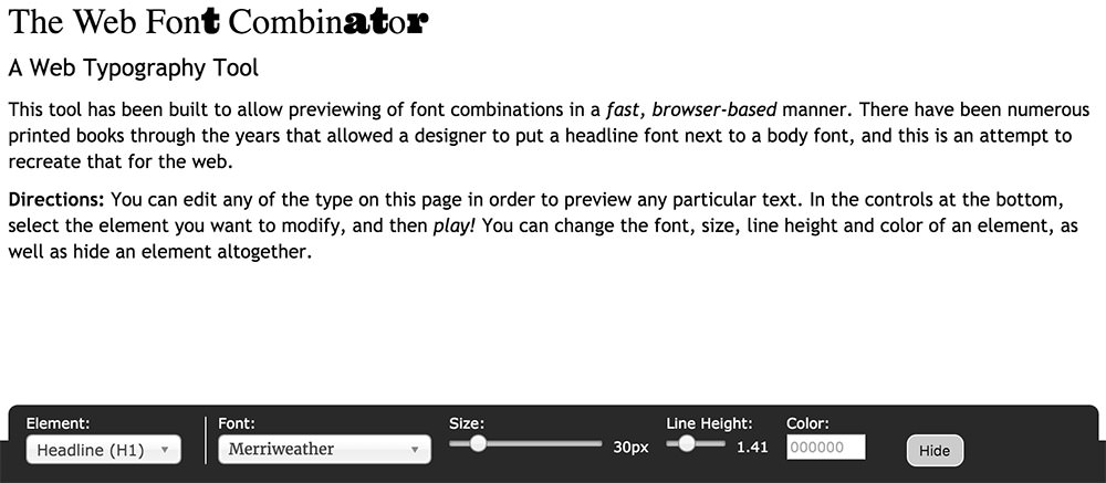 font-combinator