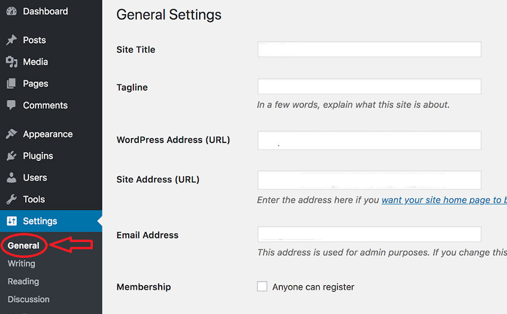 Verifying WordPress settings