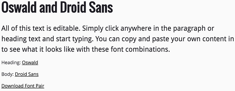 font-pair