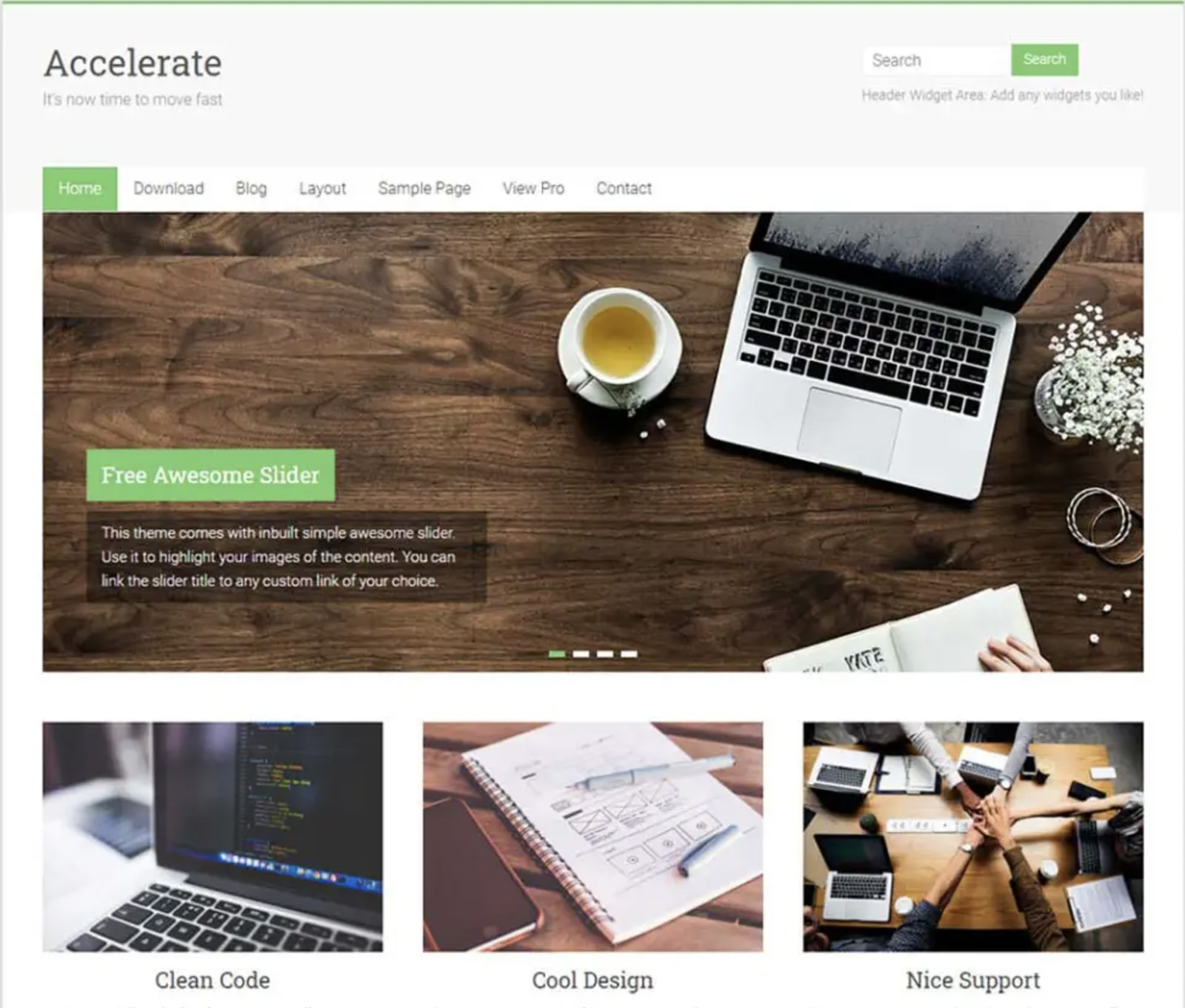 Accelerate WordPress Theme