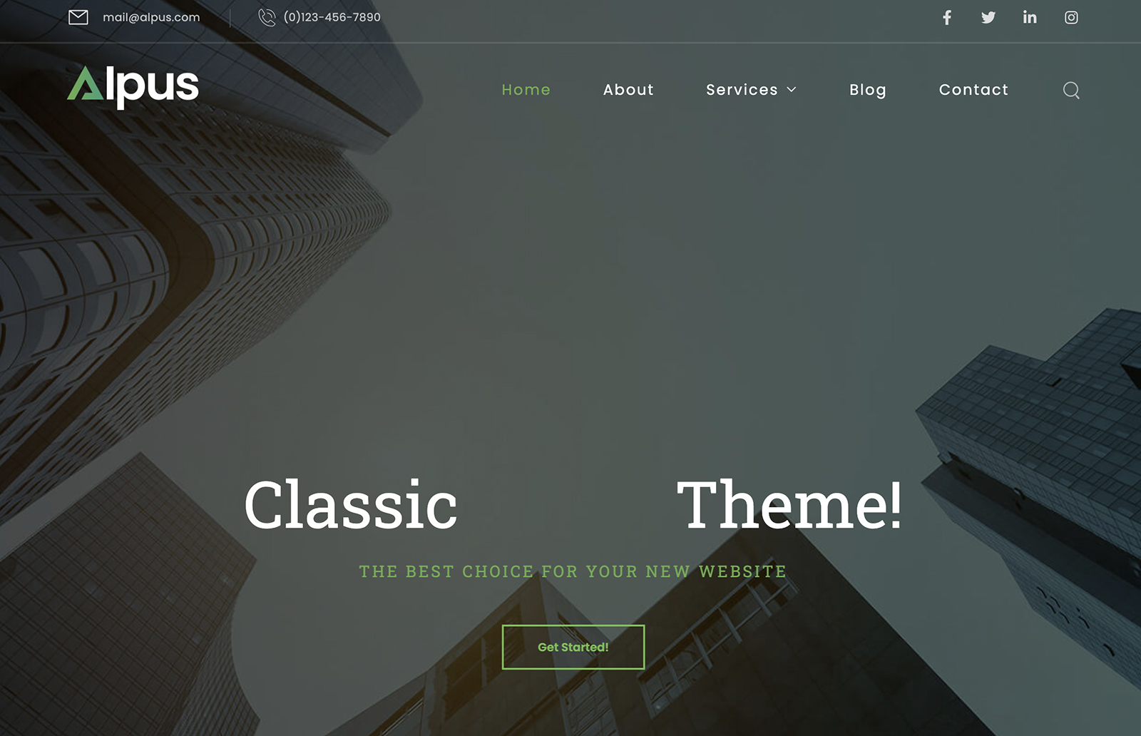 Alpus WordPress Theme