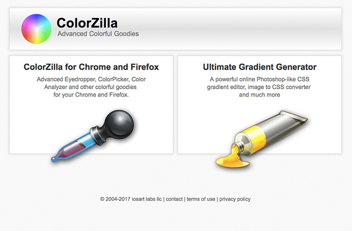 ColorZilla plugin in action