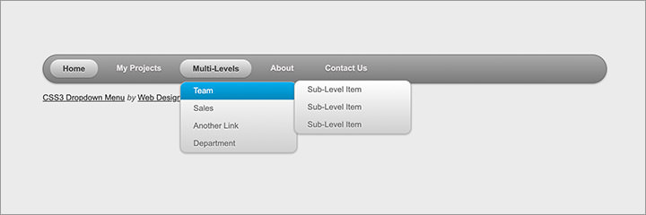 css3 gradient dropdown