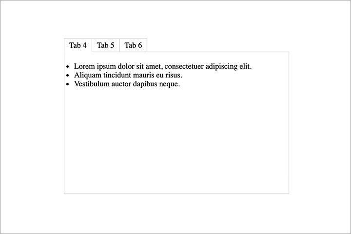 CSS3-Only Tabbed Area