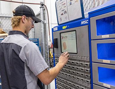 student working with diesel technology