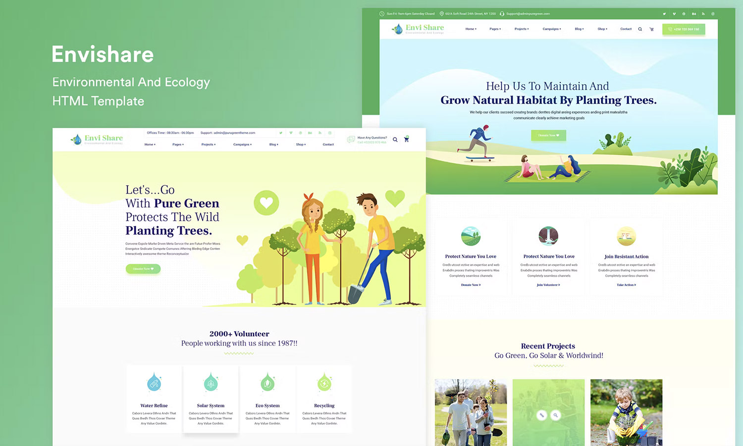 Environmental Ecology Responsive Template