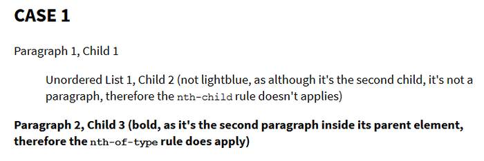 Example of Nth-Pseudoclass Case 1