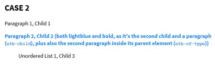 Example of Nth-Pseudoclass Case 2