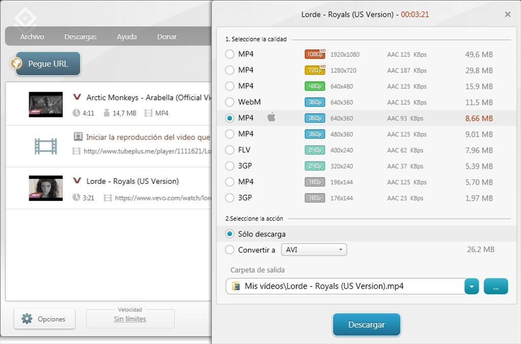 Freemake Video Downloader interface for downloading and converting videos