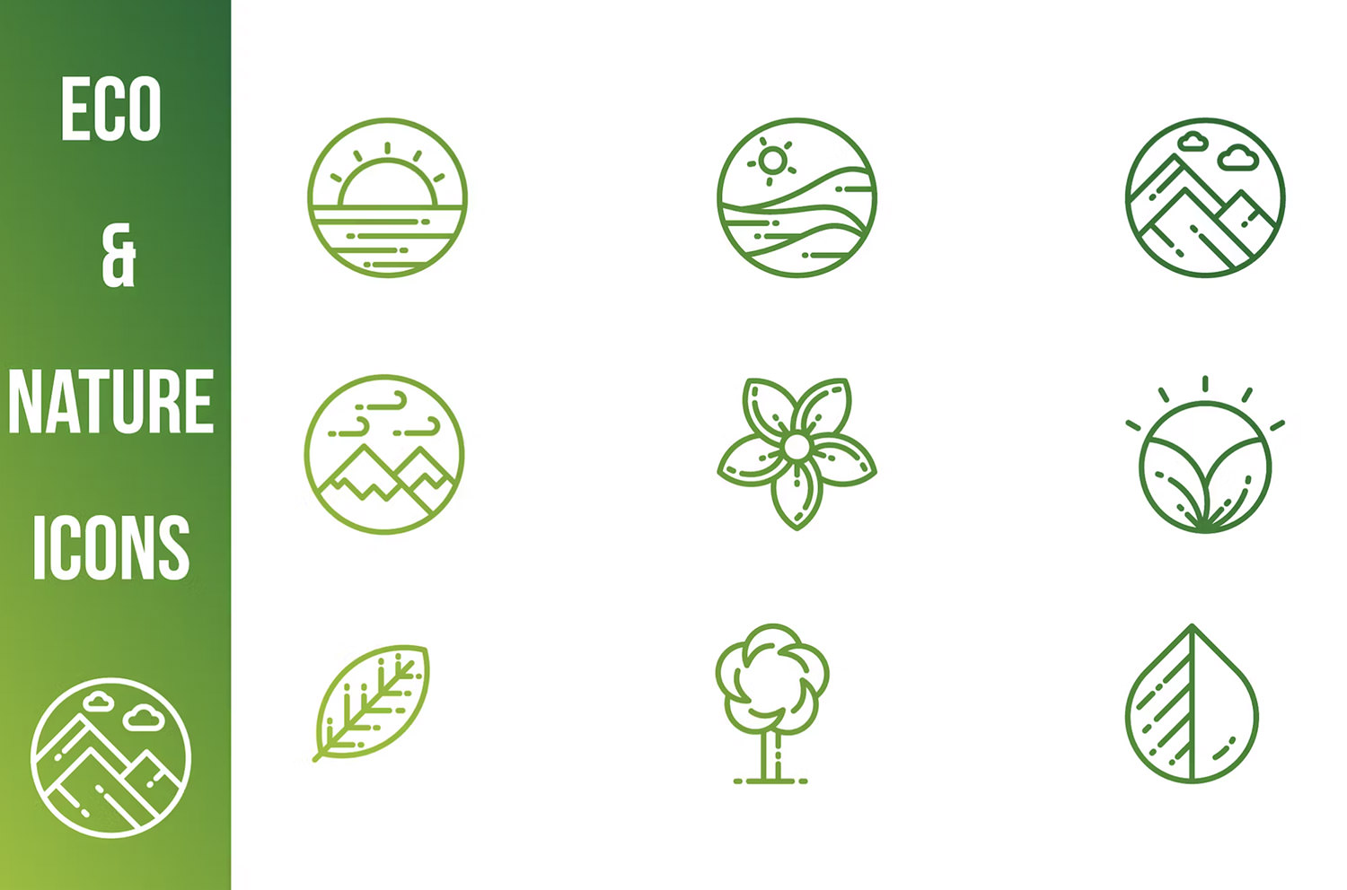 Green and Nature Icons