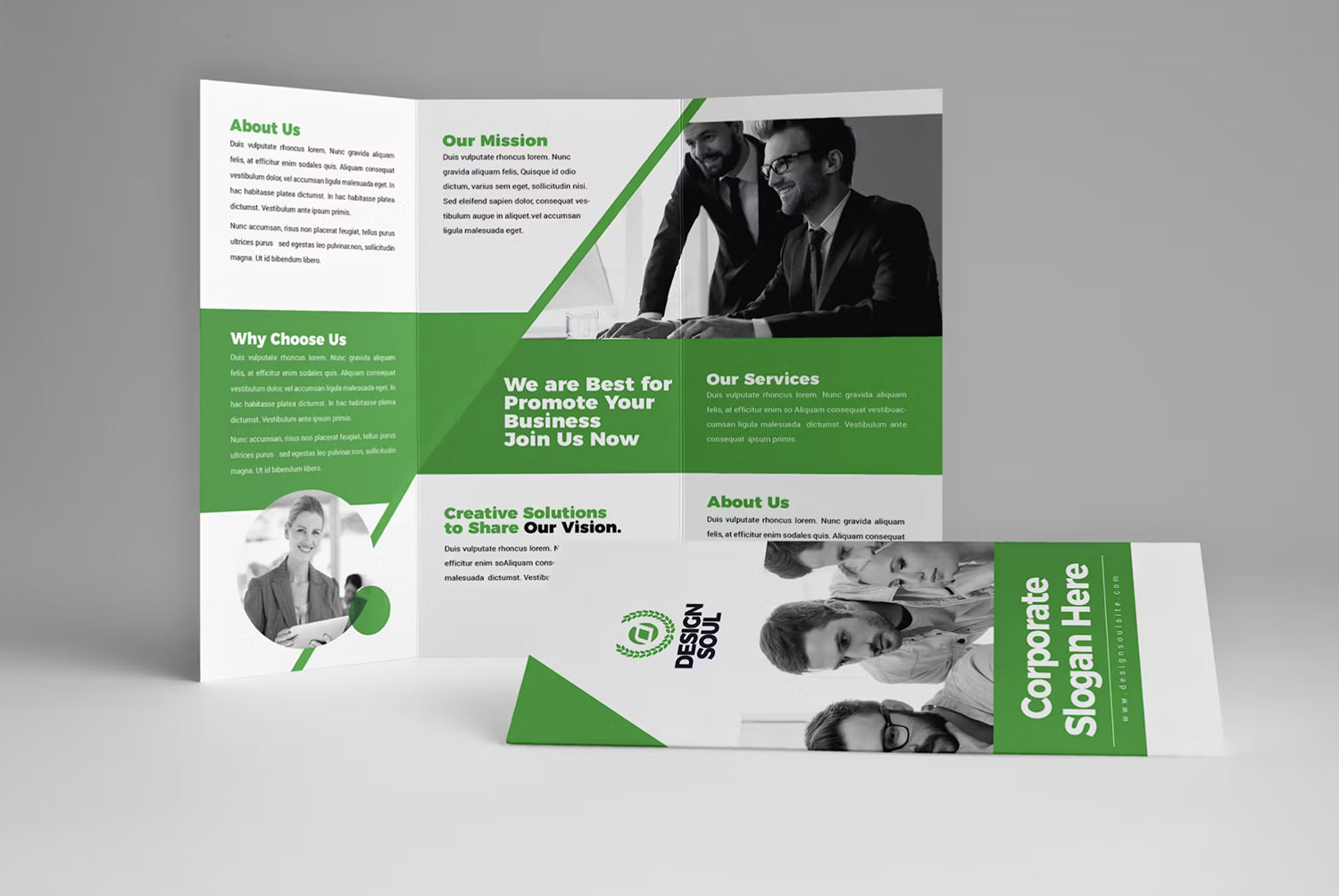 Green Trifold Brochure