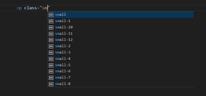 HTML CSS Class Completion Example
