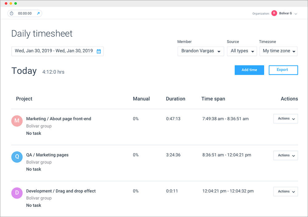 Hubstaff Windows Time Tracker