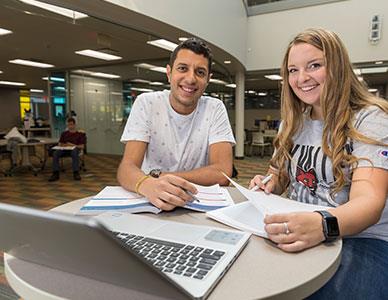 two students working together on an assignment