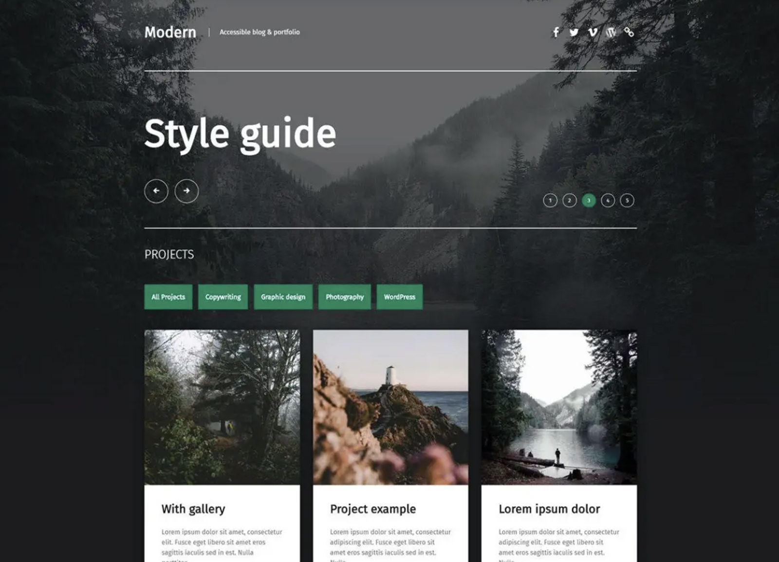 Modern WordPress Theme