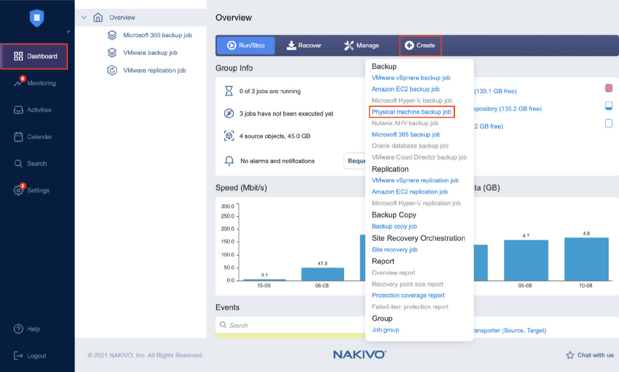 NAKIVO Windows Workstation Backup