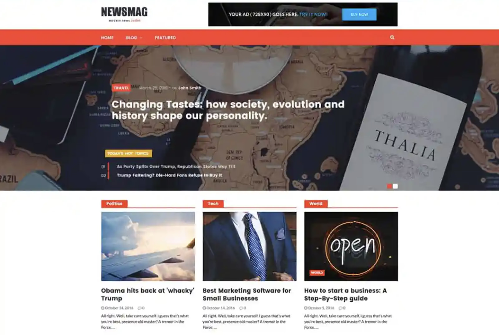 Newsmag WordPress Theme