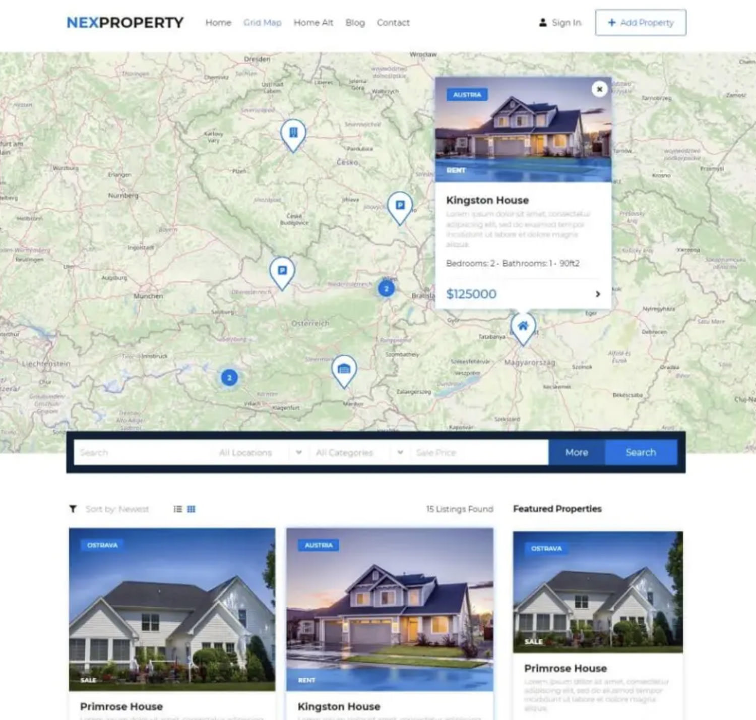 NexProperty WordPress Theme