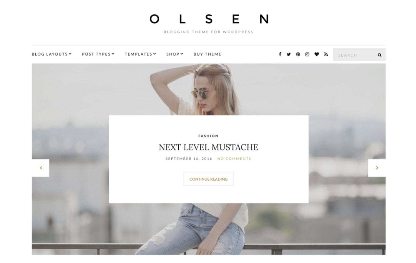 Olsen Light WordPress Theme