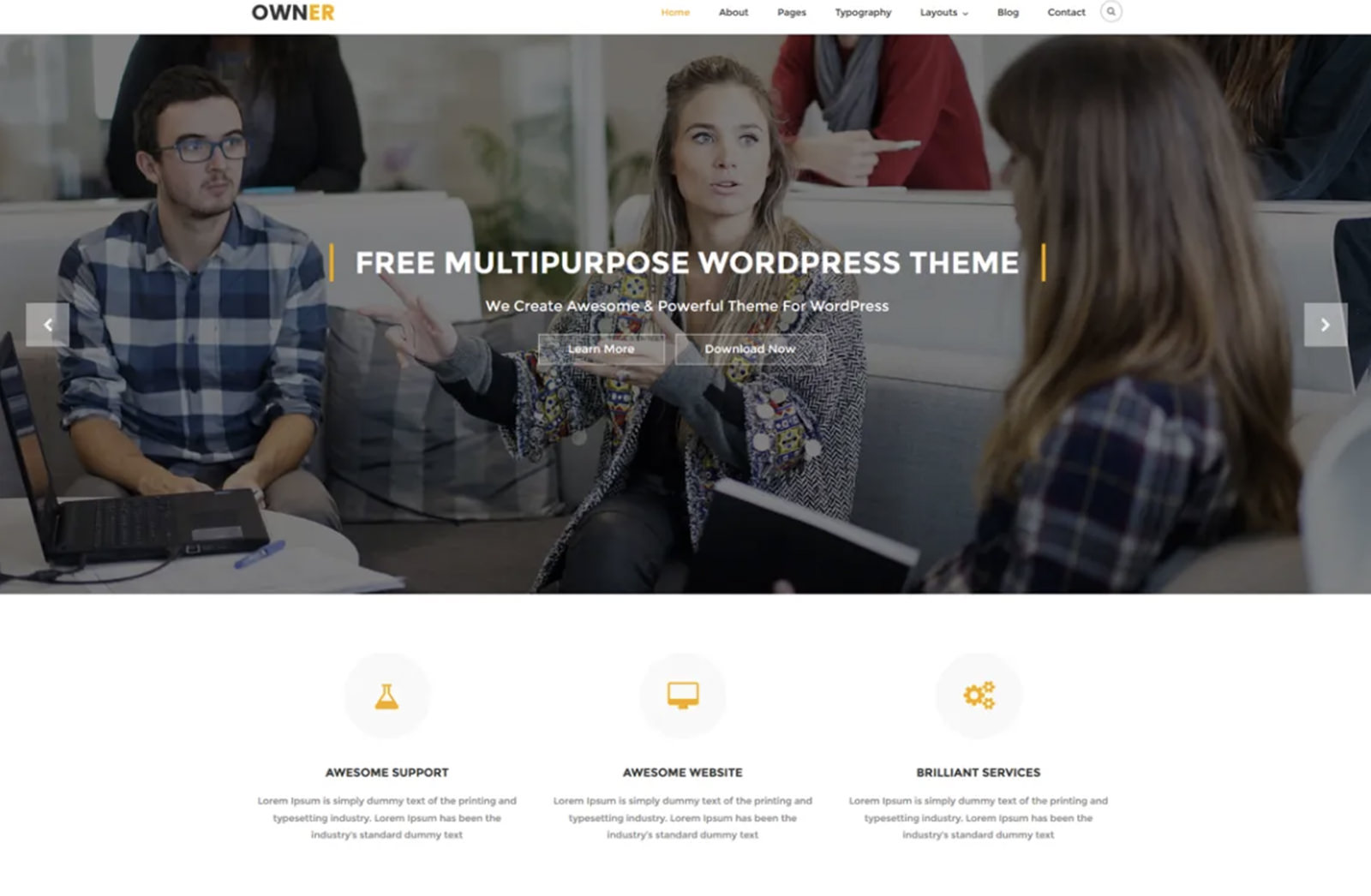 Owner WordPress Theme