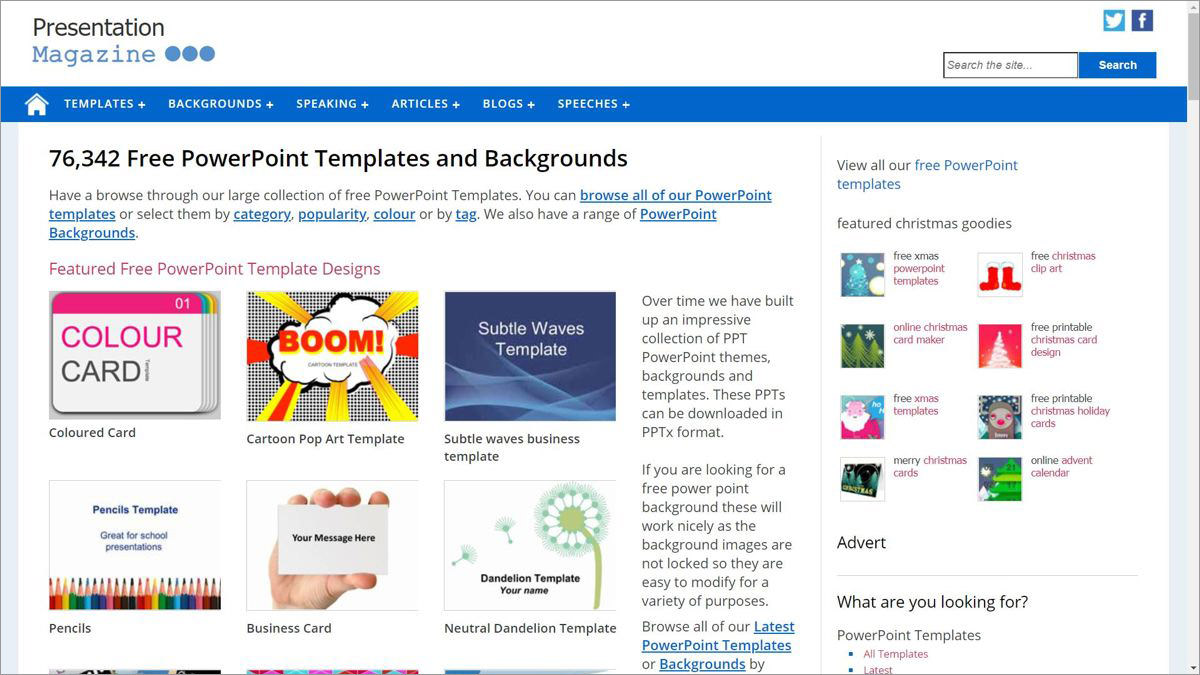 Presentation Magazine - download templates for PowerPoint