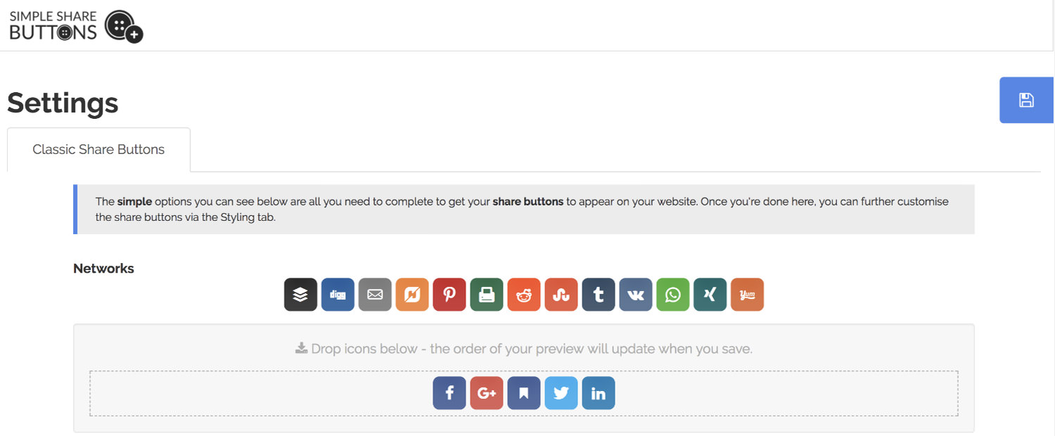 Simple Share Buttons plugin