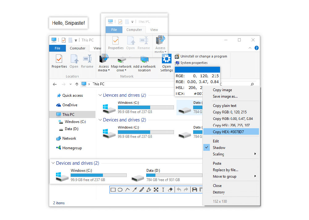 Snipaste Screenshot Tool