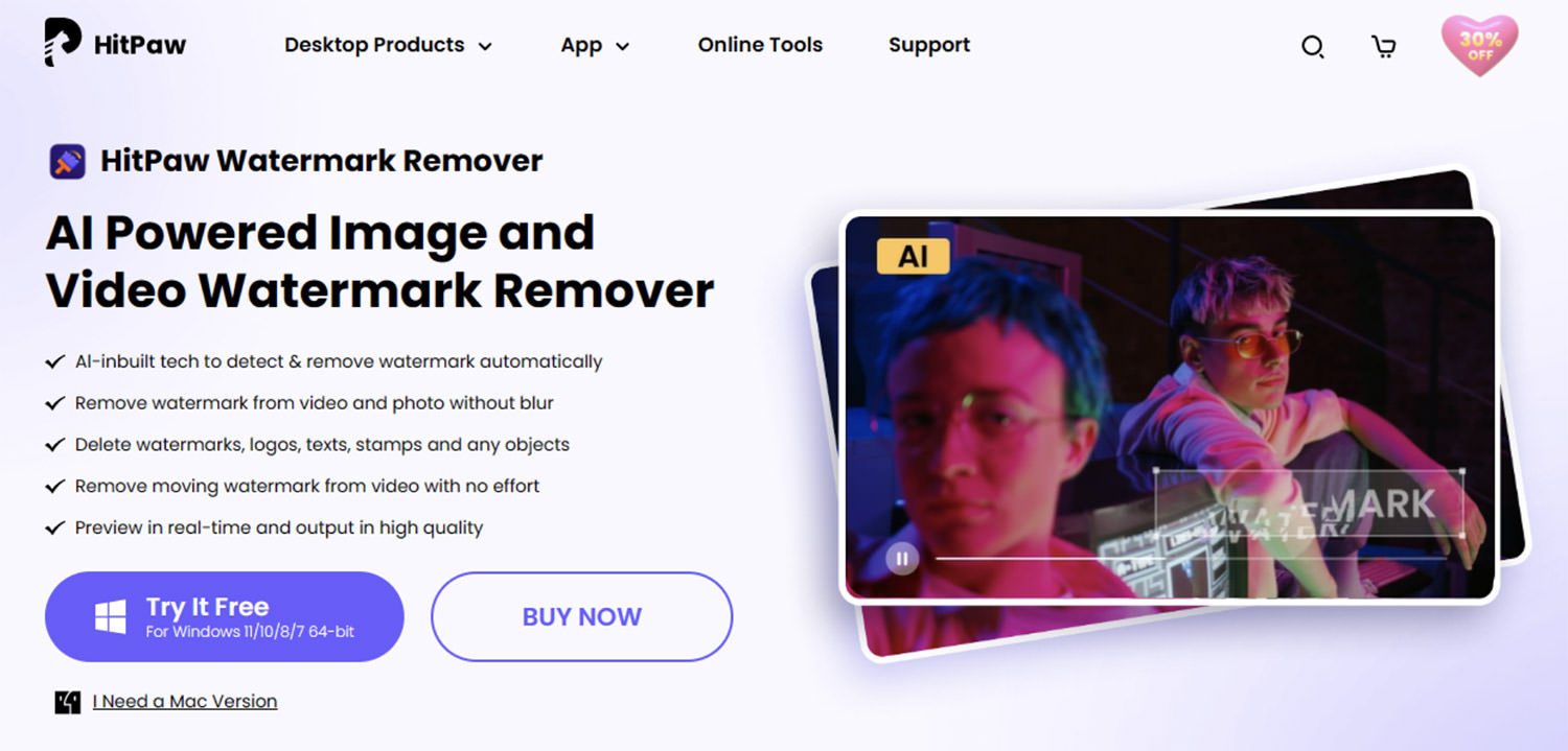Download and install HitPaw Watermark Remover
