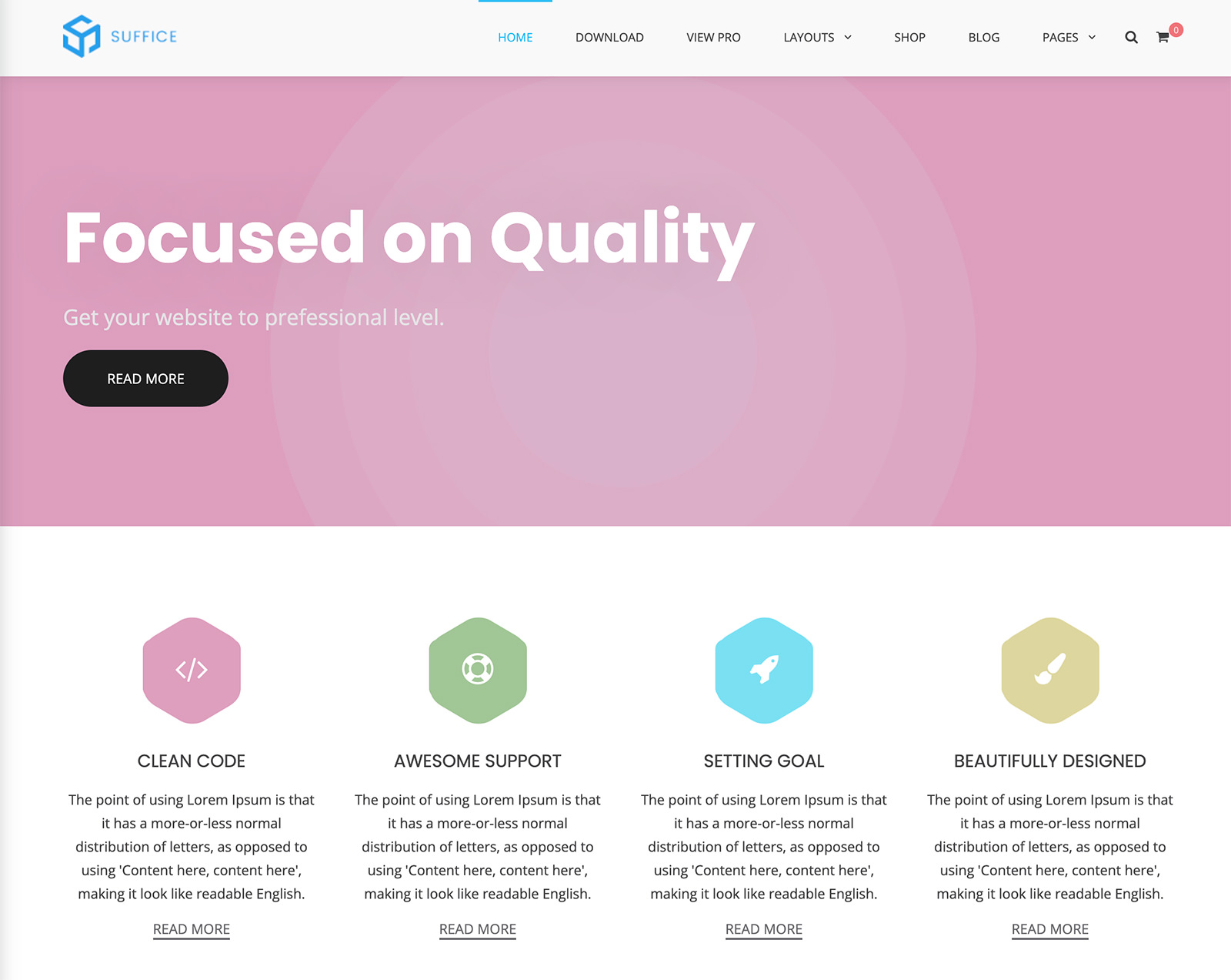 Suffice WordPress Theme