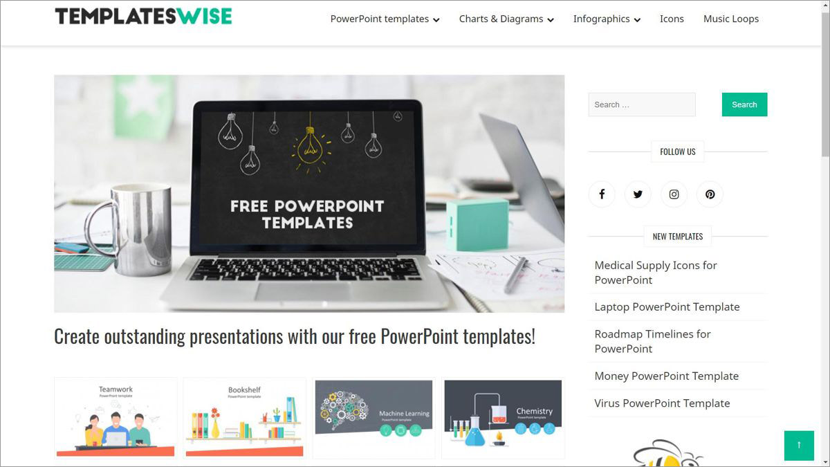 Templateswise.com offers freebies for PowerPoint