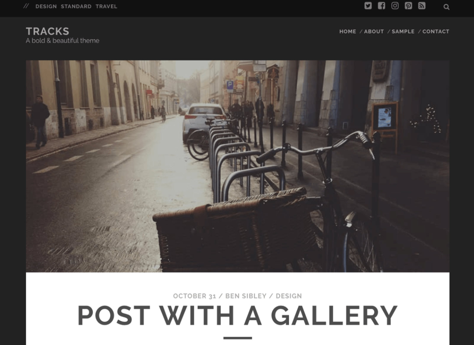 Tracks WordPress Theme