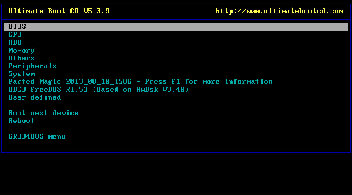 Ultimate Boot CD for PC