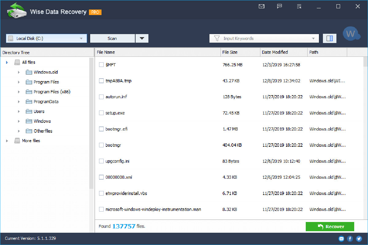 Wise Data Recovery for PC